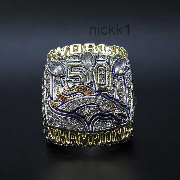 Anneaux de bande 2015 Denver Mustang Championship Ring Su Per Bowl Accessoires de mode EAV7