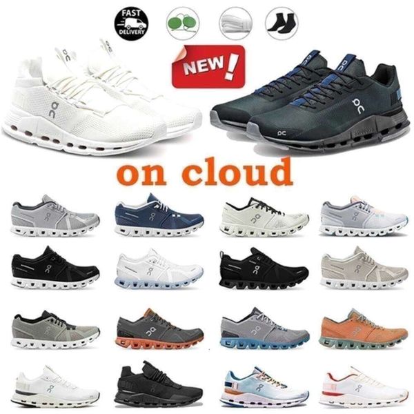 Sapatos de qualidade superior 2023 em nuvens sapatos casuais designer sapato masculino em nuvens tênis federer treino e cross trainning sapato cinza liga azul