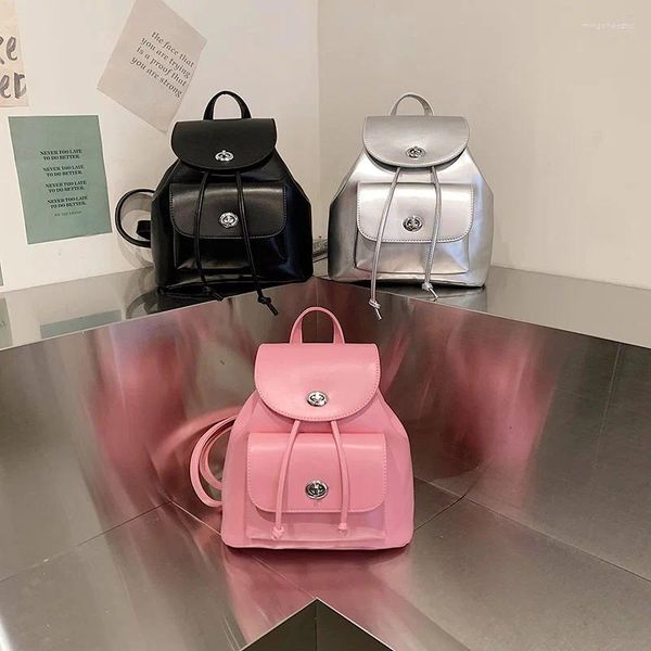 Sacos escolares 2024 moda feminina pequena bolsa de alta qualidade durável tecido feminino bolsa ombro estilo bonito meninas adorável mini mochila