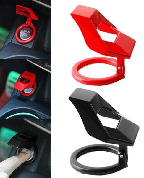 Pulsante di arresto avviamento motore per auto Coperchio interruttore universale Protezione accensione Anello decorativo modificato Trim per 6197230