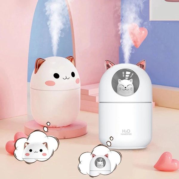 Luftbefeuchter Aromatherapie Cartoon Katze Ultraschall-Luftbefeuchter USB Mini Silent Purifier Haushalt Aroma Erfrischender Diffusor Neu