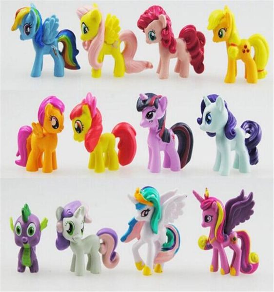 12 pezzi set modello cavallo unicorno action figure giocattoli terra per bambini giocattoli regali9137633