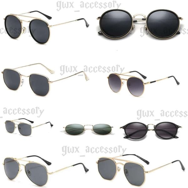 Raybans Sonnenbrille RUND METALL Raybans Klassische Sonnenbrille Marke Retro Frauen 2023 Luxus Designer Brillenband Metallrahmen Designer Sonnenbrille Frau 804