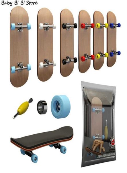 Mix Hele Miniaturen Skate Board Houten Vinger Speelgoed Professionele Stents Set Nieuwigheid Kinderen Kerstcadeau1742080