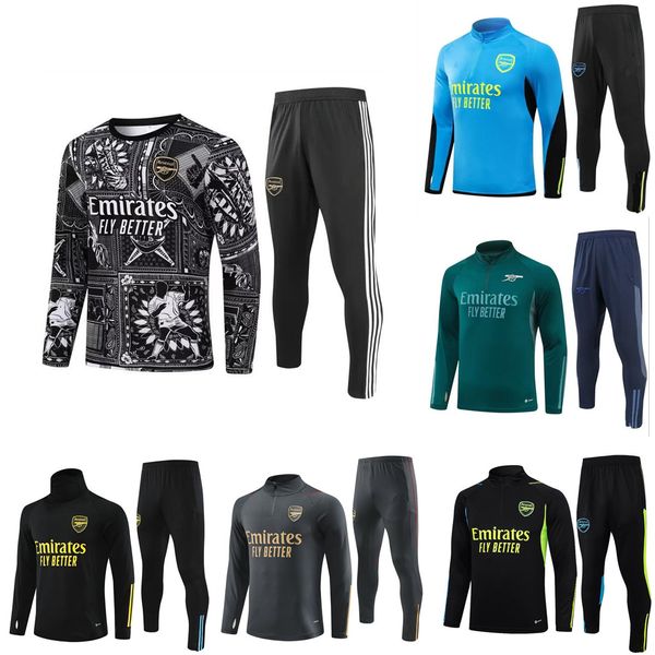 enfants 23 24 25 maillots de football arsen survêtement PEPE SAKA garçons adultes costume d'entraînement Gunners ODEGAARD THOMAS TIERNEY SMITH ROWE Transport hommes enfants S-2XL