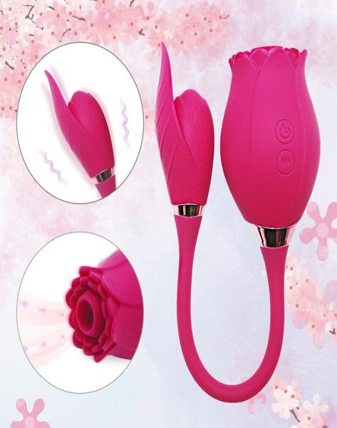 Massage Dual Motor Rose Saugen Vibrator 10 frequenz Vibration Ei Vibrator Nippel Klitoris Stimulator Erotische Produkt Sex Spielzeug for8946318