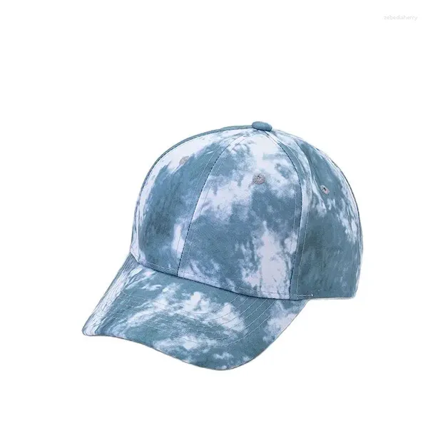 Ballkappen Mode Tie-Dye-Kappe Mehrfarbiger unregelmäßiger Druck Baseball Damen Streetwear Sommerhut Männer Trucker Outdoor Sun