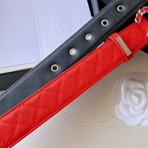 Cintura in pelle CH cintura da donna larghezza 30MM fascia da donna ufficiale replica di fascia alta qualità TOP cintura taglia europea donna d266n