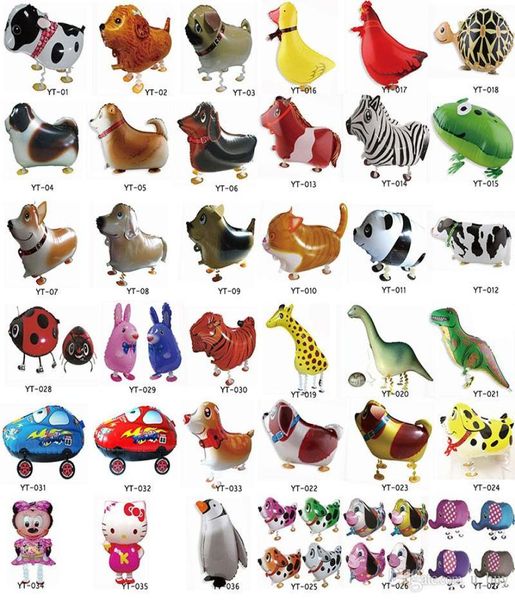 Ассортимент Дизайн Прогулочный воздушный шар для домашних животных Гибридные модели воздушных шаров с животными Детские праздничные игрушки Подарок на день рождения Щенок globos7817051