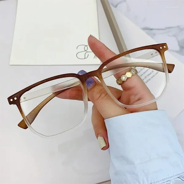 Sonnenbrille Ultra Light Retro Frosted Gradient Blue Gläser für Männer und Frauen Anti Frame koreanische Version