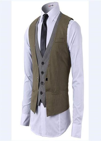 Waishidress Custom Made Nero Grigio Uomo Gilet casual Solid Men039s Designer Bomber Giubbotto Gilet da sposo4048870