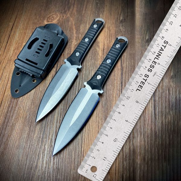 Neues Micro BorkaBlades Tech SBD201 D/E Taktisches feststehendes Messer 4,33