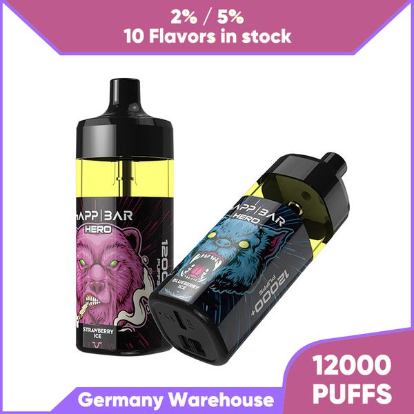 Spedizione gratuita Ricaricabile monouso vape puff 12k sigaretta elettrica Cartuccia Starter Kit 16ML succo riempito 12000 sbuffi vapes baccelli di alta qualità