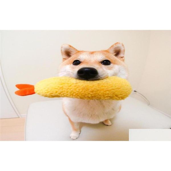 Andere Hundebedarfsartikel Tempura Fried Shrimp Pet Toy Lovely Vocal Soft P Toys Ins Animal Supply3136103 Drop Delivery Home Garden Dhhbl