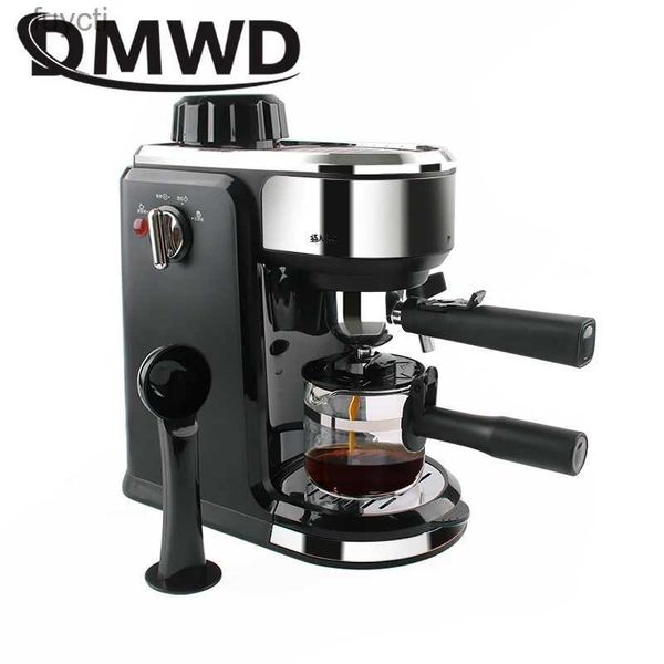 Macchina per il caffè Macchina per caffè a vapore a pressione italiana Pompa automatica a 5 bar Macchina per caffè espresso Cappuccino Macchina per bolle Schiuma di latte Montalatte Latte Moka EU YQ240122