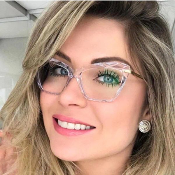 Güneş Gözlüğü Çerçeveleri Kadın Metal Bacaklar Marka Tasarımcısı Gözlük Gözlük Gözlükleri için Optik Asetat Jant Gözlükleri Çerçeve Moda Stilleri