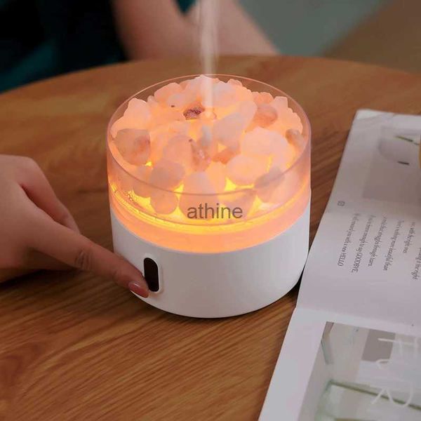 Umidificatori Crystal Stone USB Aroma Diffusore di oli essenziali Umidificatore con lampada calda per elettrodomestici Aromaterapia elettrica Mist Maker YQ240122