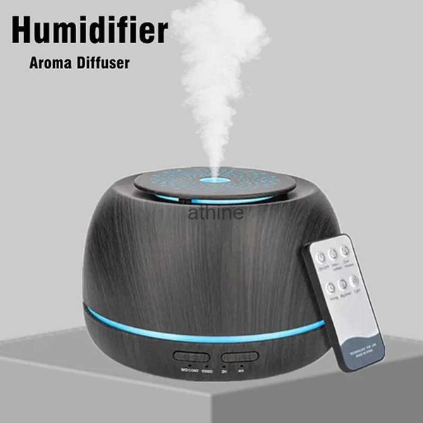 Umidificadores Aroma Elétrico Umidificador de Ar Difusor Óleos Essenciais Pulverizador Ultrassônico Controle Remoto Criador de Névoa com LED Color Lantem YQ240122