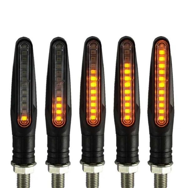 Éclairage de moto 1 paire de clignotants LED universels pour motos CFMOTO QJMOTOR KOVE VOGE YAMAHA HONDA SUZUKI SYM accessoires de rénovation 12V