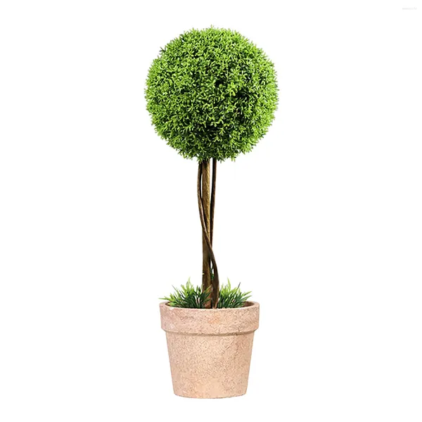 Fiori decorativi Topiaria artificiale Albero Pianta SimulazioneIn piedi Decorazioni per la casa Desktop Ufficio Regalo Pavimento Balcone Bonsai Ornamento Soggiorno