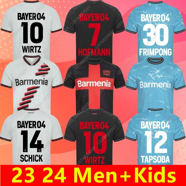 Bayer 04 Leverkusen Fußballtrikots 23 Home Away Third DEMIRBAY Wirtz BAKKER BAILEY HOME CH Aranguiz Paulo Schick Fußballtrikot-Sets