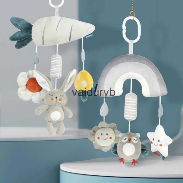 Mobiles# Baby Ratles Mobile Yeni doğanlar için Mobil Sapı Asılı Gri Stil Hayvan Rüzgar Mes Yatak Bell Toddler Çıngırak Beşik Bebek Oyuncaklar BabiesVaiduryb