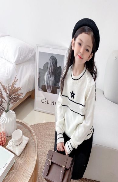 Ropa para niños, jersey para niños, suéteres para niñas, ropa de otoño e invierno para niños pequeños, sudaderas para niños, sudaderas de manga larga con cuello redondo Cu4867204