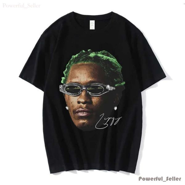 Erkek Tişörtler Rapçi Genç Thug Graphic T Shirt Erkek Kadın Moda Hip Hop Sokak Stili Tshirt Yaz Gündelik Kısa Kollu Tişört Büyük Boyutlu Palm Ang Gömlek