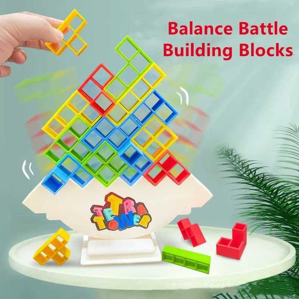 Ordinamento Nidificazione Giocattoli impilabili Divertente Tetris Stacked Tower Gioco Building Blocks PVC Equilibrio Battaglia Puzzle Giocattoli Genitore-figlio Assemblaggio Mattoni Per Bambini AdultiN240122