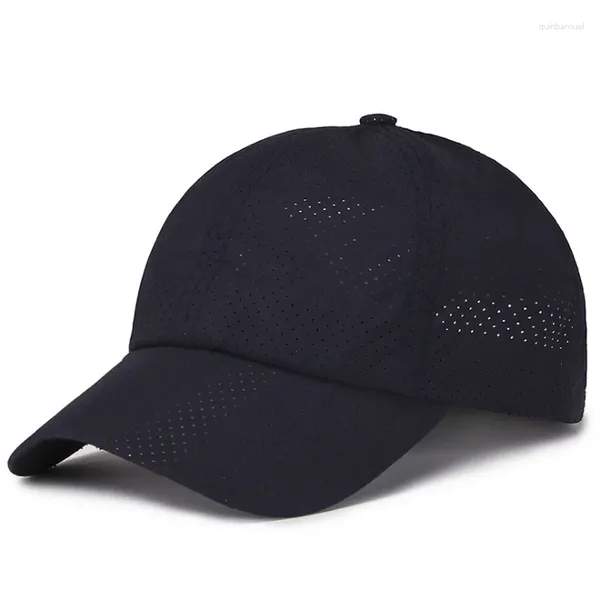Top Caps 2024 Yaz Erkekleri Kadınlar Snapback Hızlı Kuru Kılavuz Beyzbol Kapağı Güneş Şapk