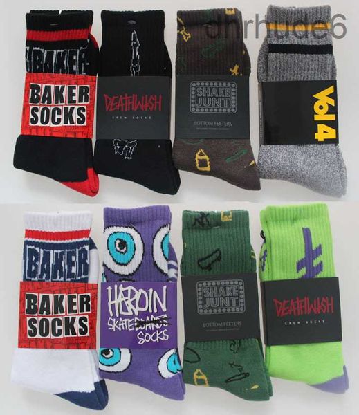 Wholesale-5pais = 10pieces Mode Jasper Baker Harajuku Sommer Stil Dicke Terry Sport Socken Skateboard Baumwolle Herren AK3N