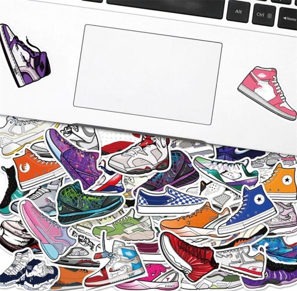 50 pezzi adesivi per scarpe da ginnastica per bottiglia d'acqua adesivi per pallacanestro adesivi per graffiti per bagagli fai da te laptop skateboard moto Bi8637994