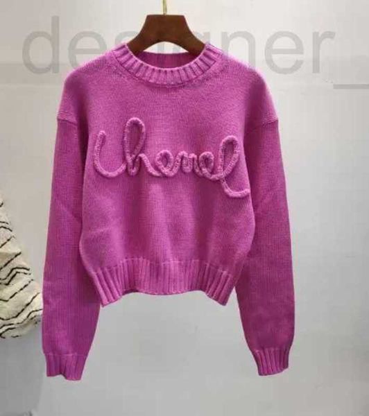 Kadın Sweaters Designer 2023 Kanal Sonbahar Lüks Sweater Mektup Marka Örgü Örme Pamuk Külot Jumbers Kadınlar İçin Ünlü Giyim BD5S