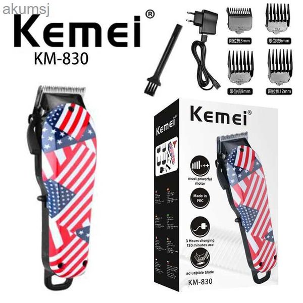 Saç Clippers Kemei Profesyonel Şarj Edilebilir Elektrikli Saç Clipper 110-240V Sakal için Güçlü Jilet İkili Kullanım Epilasyon Stil Aracı YQ240122