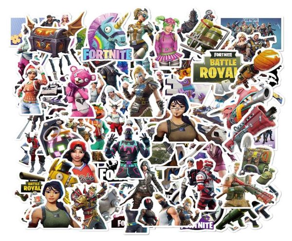 104 pçslote adesivos de jogo diy brinquedo bagagem motor carro mala portátil skate graffiti à prova dwaterproof água dos desenhos animados jogos stickers2754343