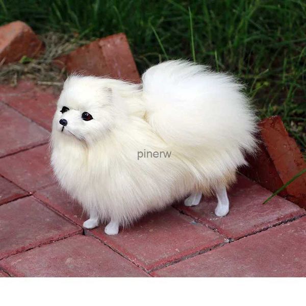 Peluş bebekler k köpek aksesuarları pomeranian köpek oyuncak hayvan modelleri dekoratif çocuk oyuncakları peluş plush pierdolec peluches doldurulmuş oyuncaklar