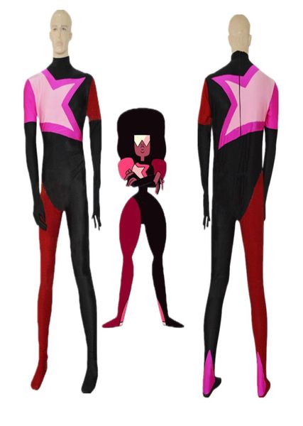 Tamanho asiático japão anime garnet steven universo cosplay traje de halloween lycar elastano festa zentai macacão bodysuit9402801