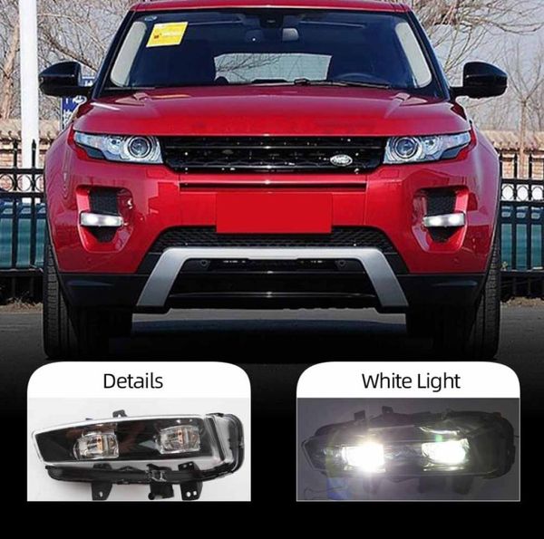 2 pçs frente luzes de nevoeiro lâmpada para range rover evoque 2011 2012 2013 2014 2015 2016 led farol foglights1614226