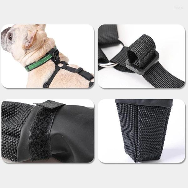 Abbigliamento per cani Calore traspirante per stivali per proteggere le zampe Stivaletti Scarpe Cinghie durevoli anti-sporco Goccia antiscivolo