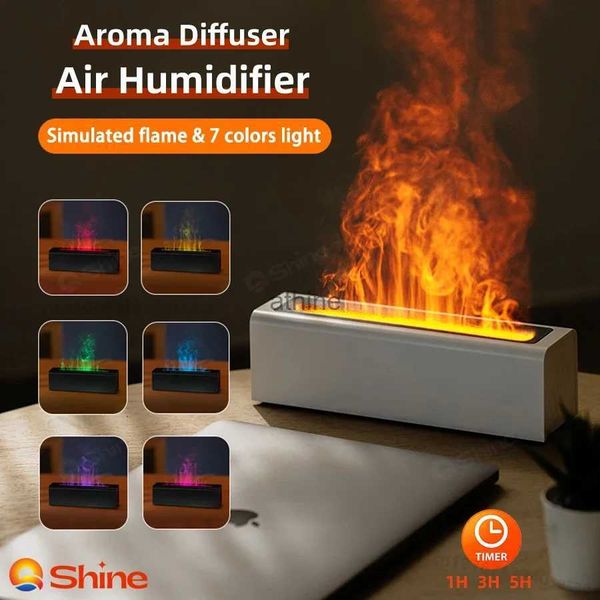 Luftbefeuchter, Flammenbefeuchter, Diffusor für ätherische Öle, Aromatherapie-Diffusor, H2O-Luftbefeuchter, Ultraschall-Luftbefeuchter, Raumlufterfrischer für Zuhause, YQ240122