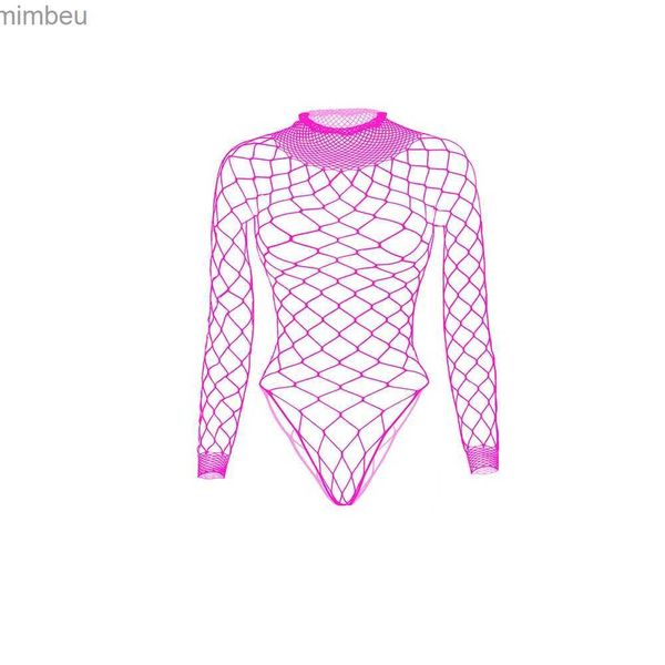 Сексуальный комплект сексуальной одежды Sissy Underwear Mesh с длинными рукавами ночные рубашки Мужское сексуальное женское белье Мужское ажурное боди для парня Эротическая вечеринка Night Gay ClubWearL240122