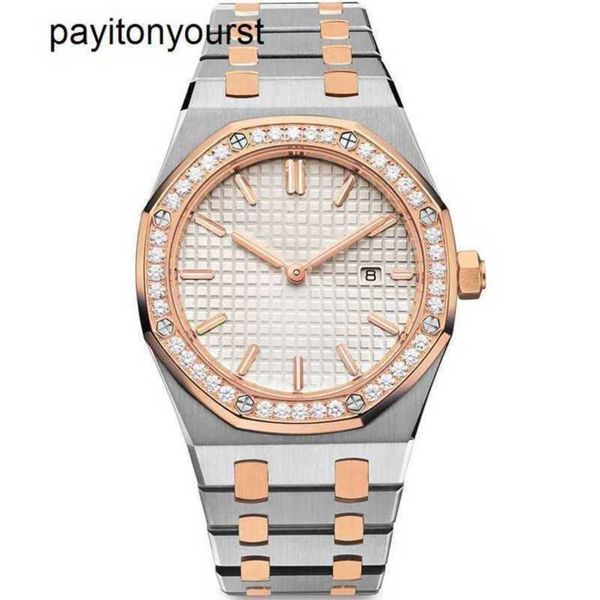 Часы AudemaPigues с бриллиантами, модные женские наручные часы в партнерском стиле, кварцевые женские элегантные водонепроницаемые часы AudemaPigues Atmosph Frj
