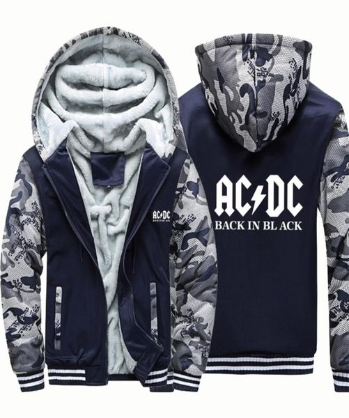 ACDC Rock Band Musik Brief dicke Hoodies Wintermantel Jacke lose Hoodie Vintage Punk Hoody Harajuku Männer Kleidung 2011283400254