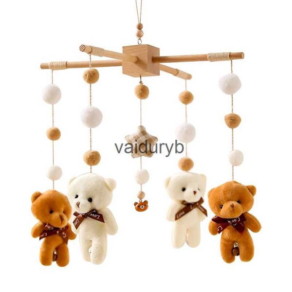 Móbiles # novo bebê animal cama sino chocalhos brinquedos móveis macio bolas de pelúcia bonito urso raposa caixa musical recém-nascidos acessórios presentes de nascimentovaiduryb