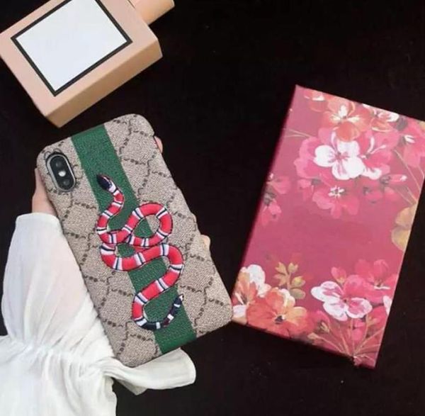 2022 nova moda caso de telefone luxo designer bordado pato telefones casos clássico tecido carta unisex iphone 13 11 12 pro 7 8 x xs8386446