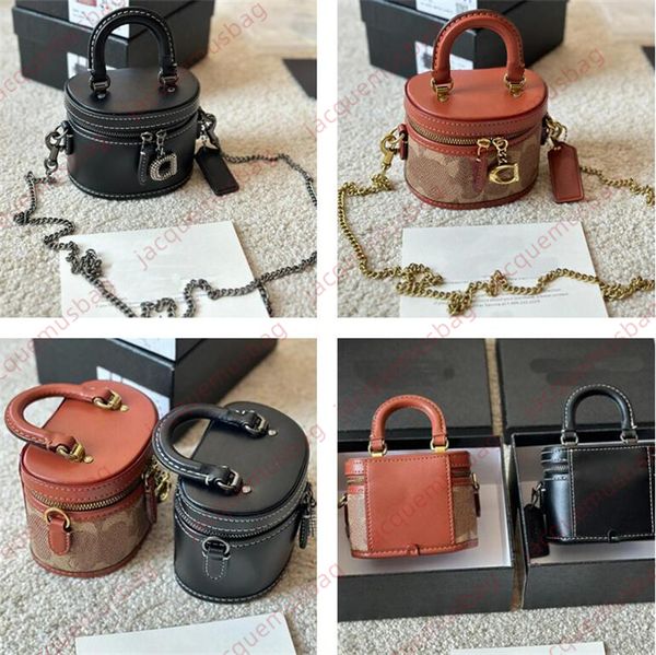 Designer Trail 12 Messenger Bag Mulheres Coa Cilíndrica Chain Bags C-Em Forma Bolsa Ombro Crossbody Embreagem Carteiras Senhoras Alta Qualidade Satchels Dhgate Sacoche