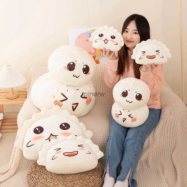 Bambole di peluche Creative a forma di panino Peluche Gnocchi morbidi ripieni Cuscino Kawaii Cuscino Simulazione Cibo Bambola Regalo per bambini Decorazioni per la casa