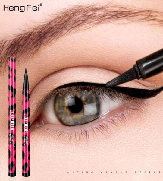 Hengfei Flüssiger Eyeliner mit Leopardenmuster, keine Schattierung, schnell trocknend, schwarzer Eyeliner-Stift, wasserfest, anhaltend, schwindelerregendes Augen-Make-up, T3763070