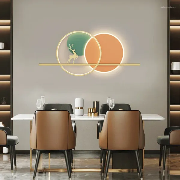 Wandleuchte für Zuhause, Wohnzimmer, Hintergrund, modernes kreatives Schlafzimmer, Nachttisch, Arbeitszimmer, Restaurant, Korridor, Gang, Dekor, Beleuchtung, Wandleuchte