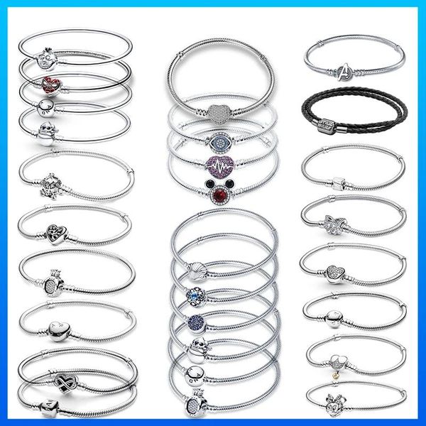 Armreifen, 100 % Sterlingsilber, 925, Alice im Wunderland, Grinsekatze, Armbänder für Damen, modisch, passend zum Selbermachen, Femme Luxe